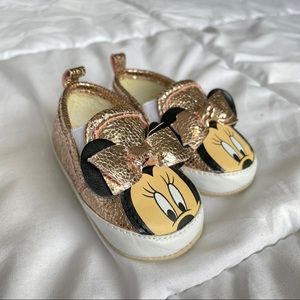 Disney Minnie Mouse Rose Gold Sneaker Slip On